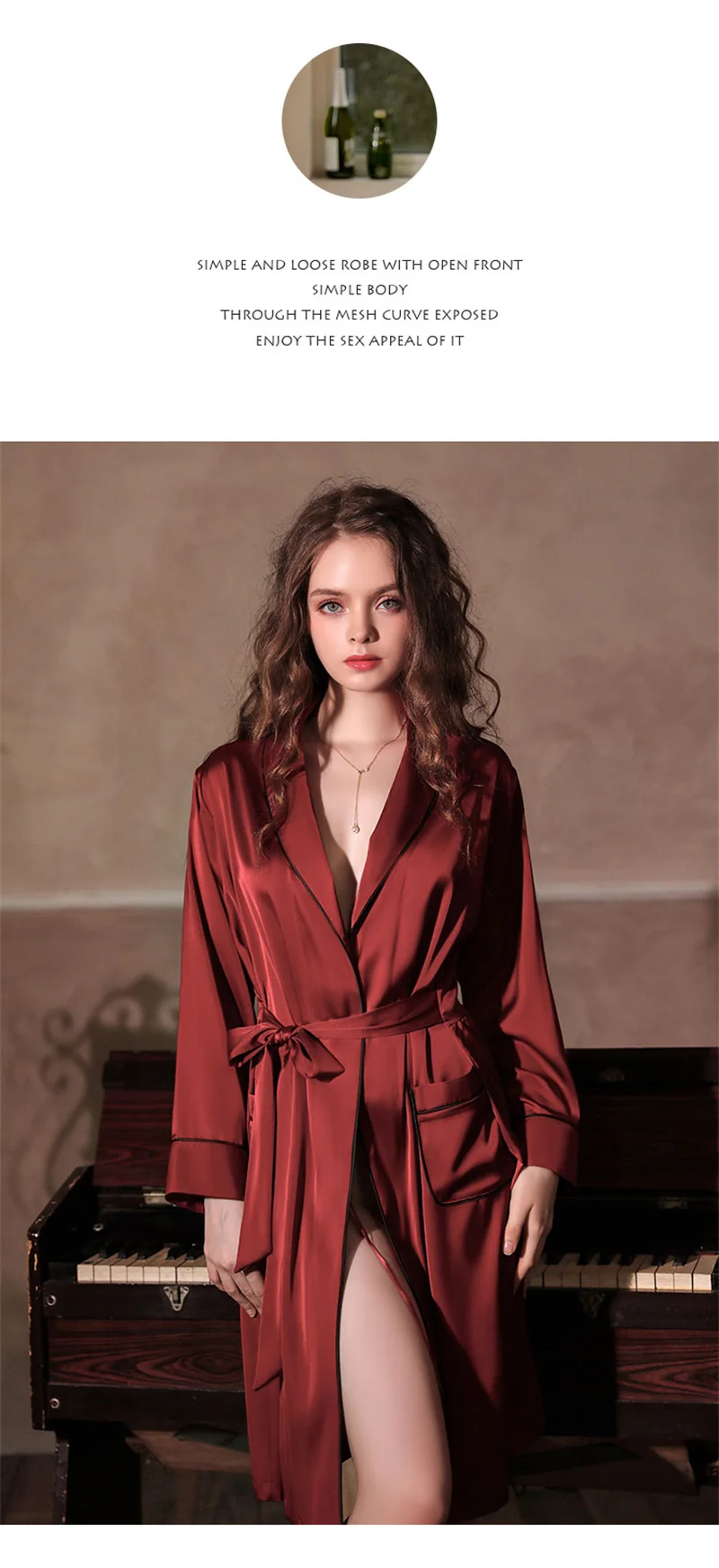 Burgundy%20Satin%20Robe%20for%20Women