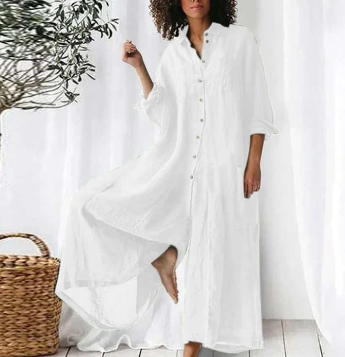 White%20Cotton%20Linen%20Shirt%20Jumpsuit